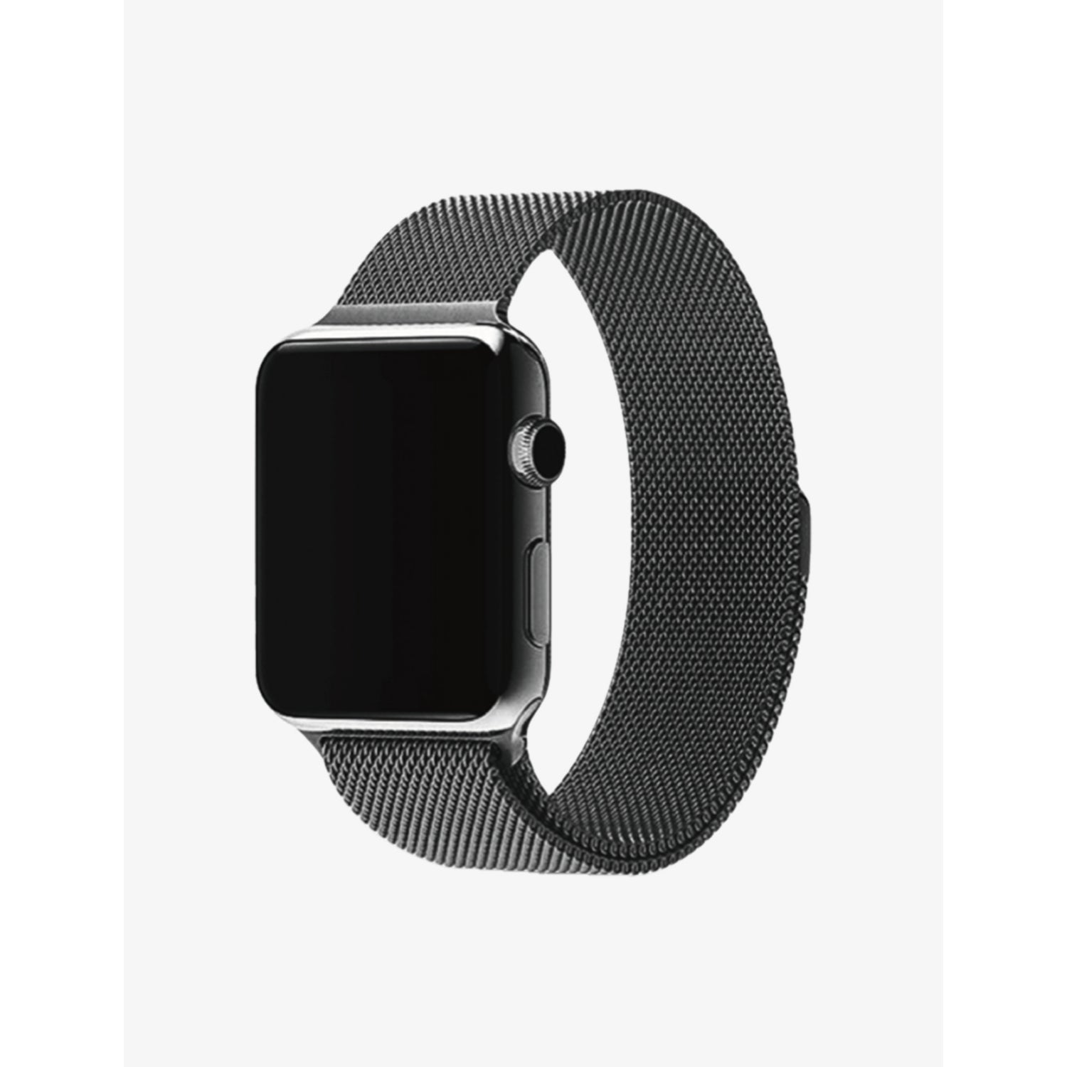 MINTAPPLE Milanese loop Apple Watch strap jet black 40mm (British brand)