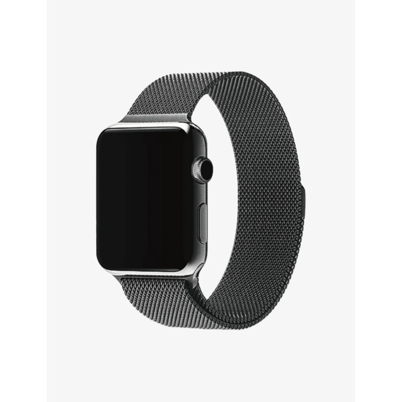 MINTAPPLE Milanese loop Apple Watch strap jet black 40mm (British brand)