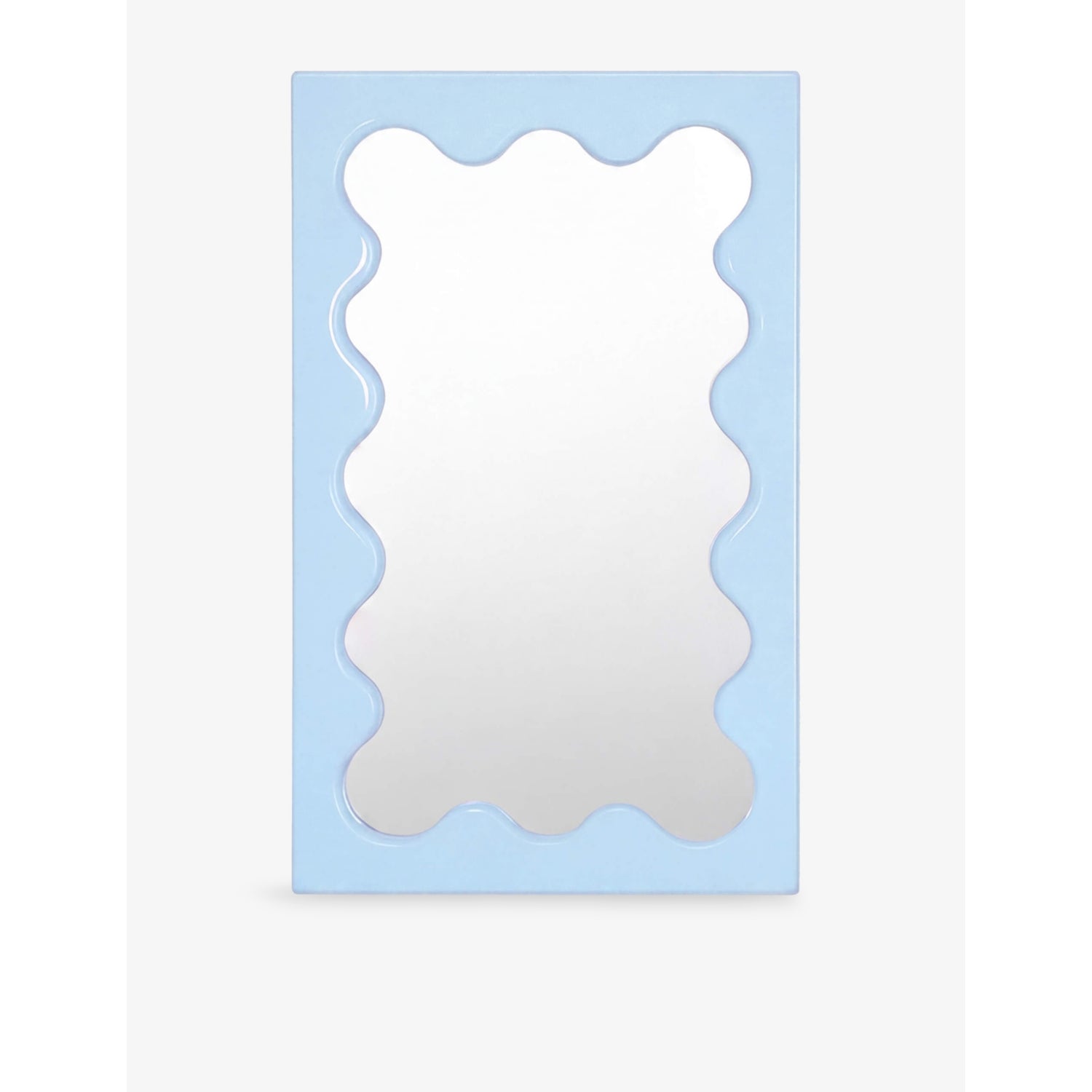 Curvy Mirror - LIGHT BLUE