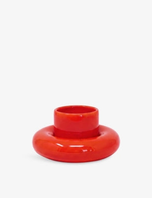 Gustaf Westman chunky earthenware cup and saucer, imported from the UK