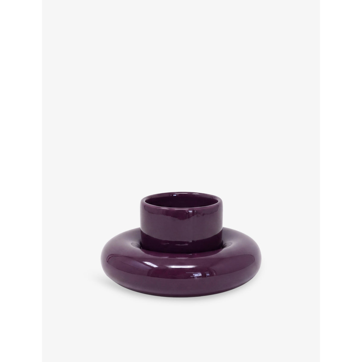 Chunky Earthenware Cup And Saucer - BRIGHT RED