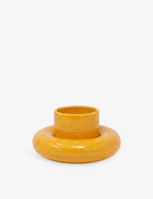 Gustaf Westman chunky earthenware cup and saucer, imported from the UK