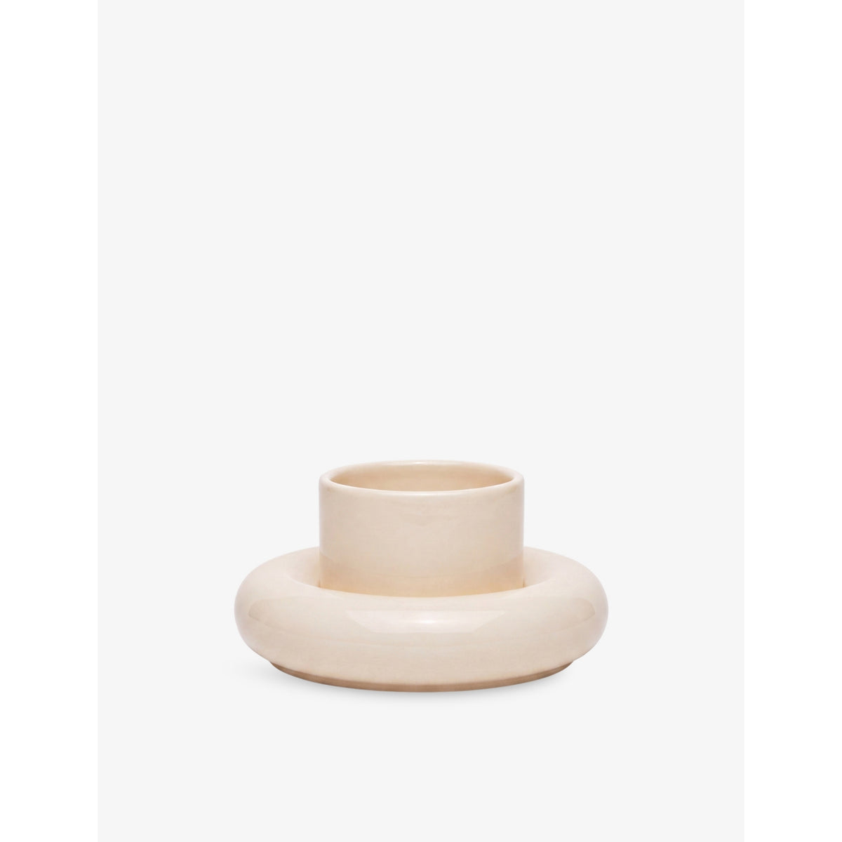 Chunky Earthenware Cup And Saucer - COBALT BLUE