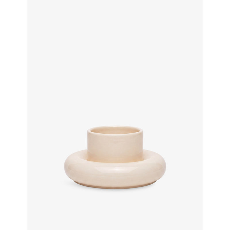 Gustaf Westman chunky earthenware cup and saucer 115mm, imported from the UK