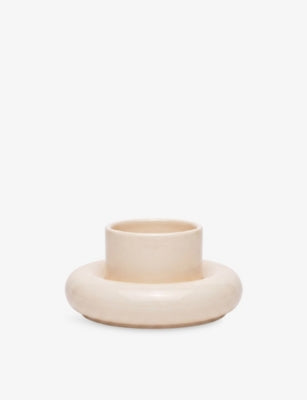 Chunky Earthenware Cup And Saucer - CREAM