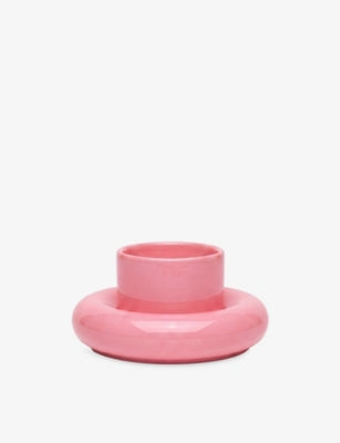 Chunky Earthenware Cup And Saucer - PINK