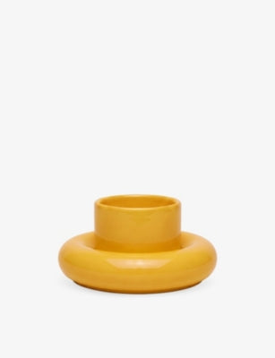 Gustaf Westman chunky earthenware cup and saucer 115mm, imported from the UK