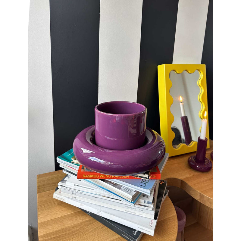 Gustaf Westman earthenware pot Chunky Flower 300mm, imported from the UK