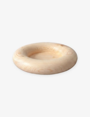 Gustaf Westman Chunky Wooden Bowl Plate, Height 800mm, Diameter 350mm