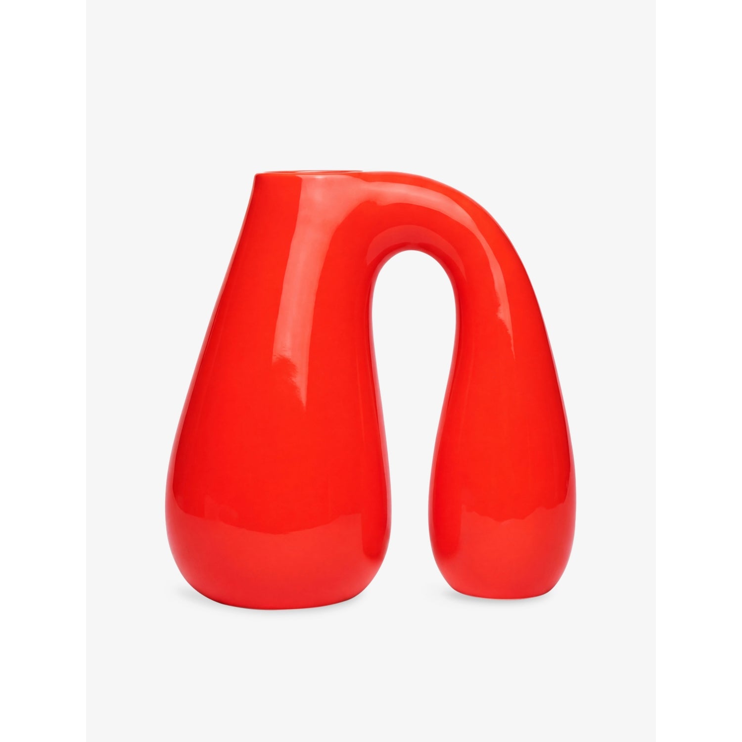 Chunky Earthenware Jug - BRIGHT RED