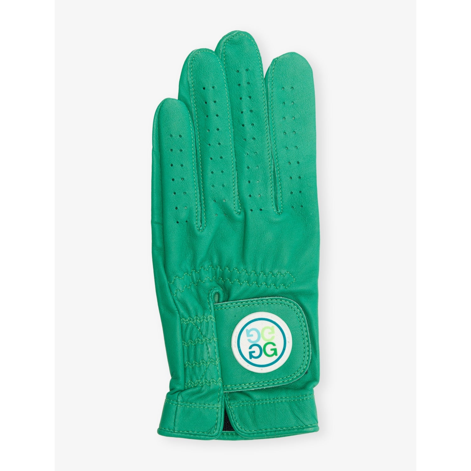 Signature Logo Leather Golf Glove - CLOVER - S