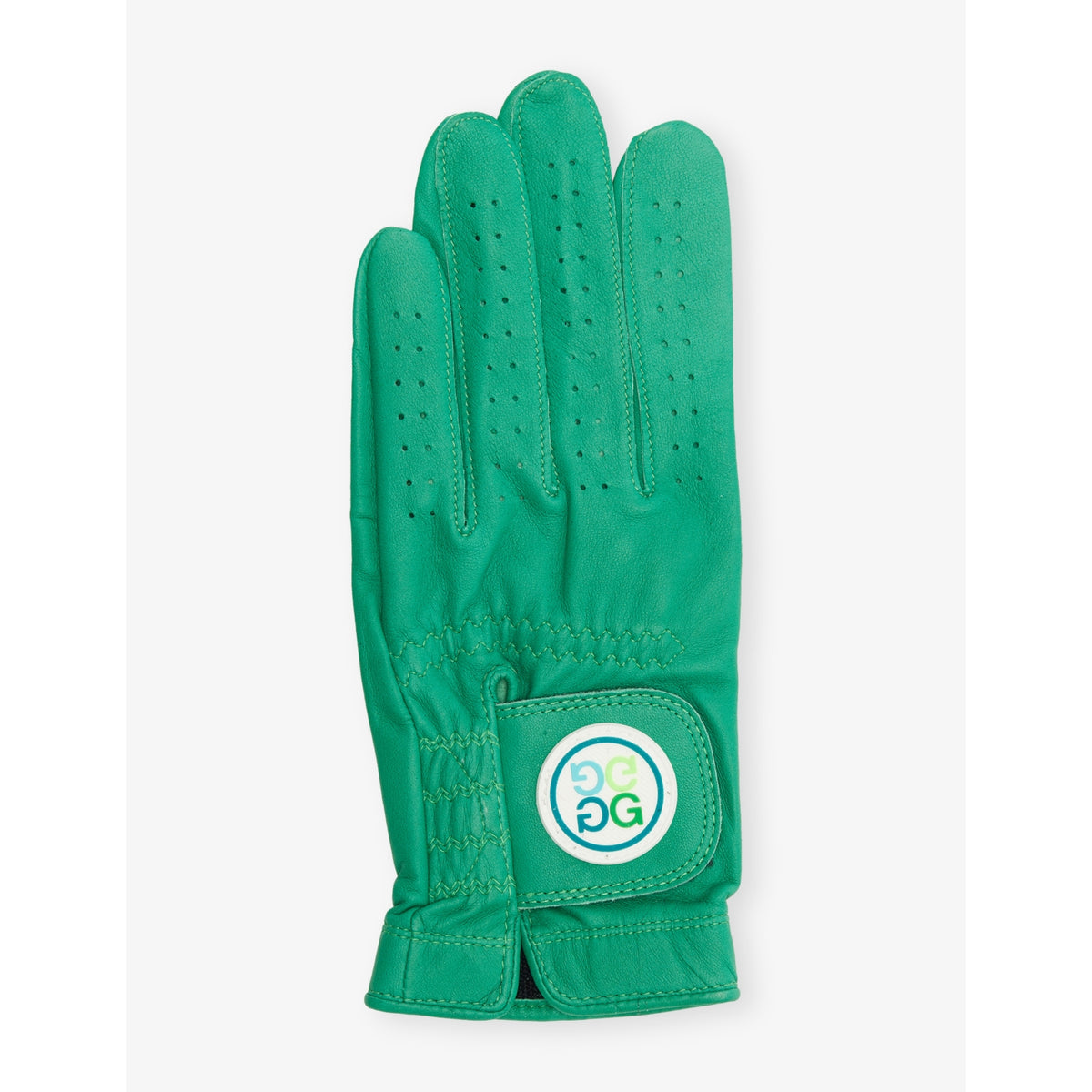 Signature Logo Leather Golf Glove - CLOVER - S