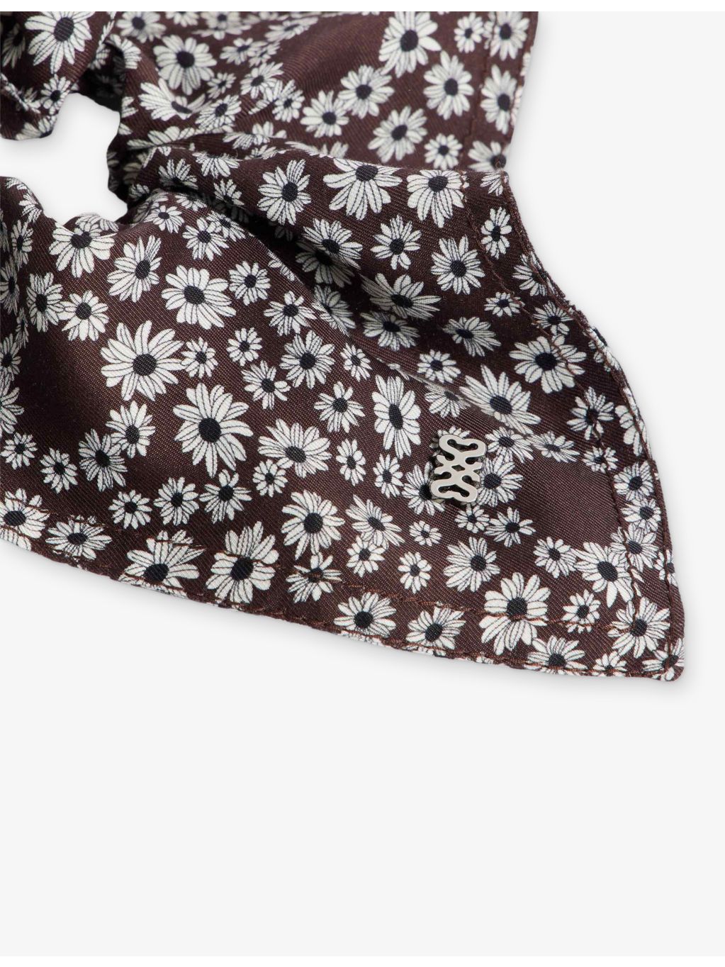 Sandro woven floral scrunchie (British brand)