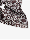 Sandro woven floral scrunchie (British brand)