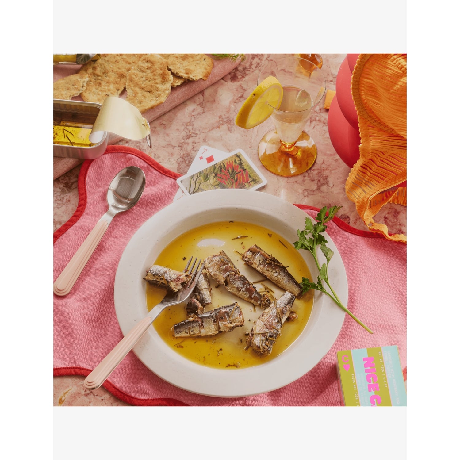 Nice Cans sardines with rosemary and fennel 120g, imported from the UK