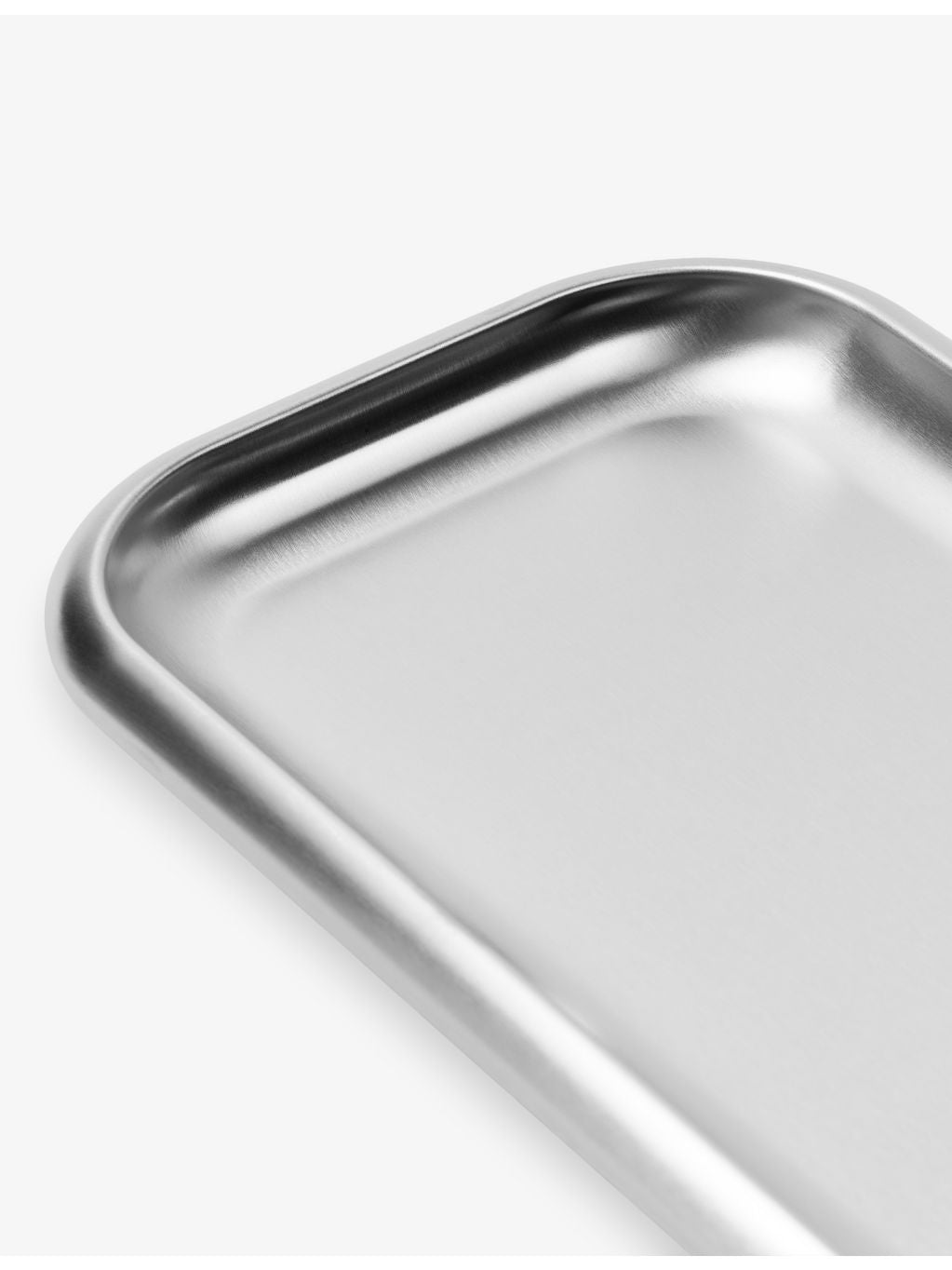 Service Projects small brushed stainless steel tray, imported from the UK