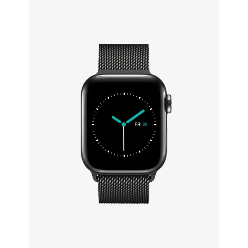 MINTAPPLE Milanese Loop strap jet black 44mm, UK version