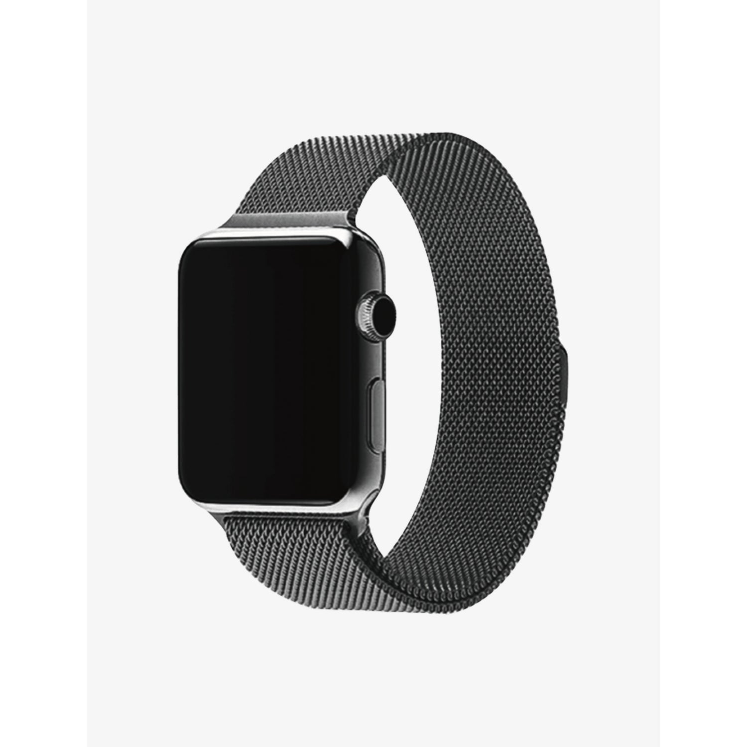 MINTAPPLE Milanese Loop strap jet black 44mm, UK version