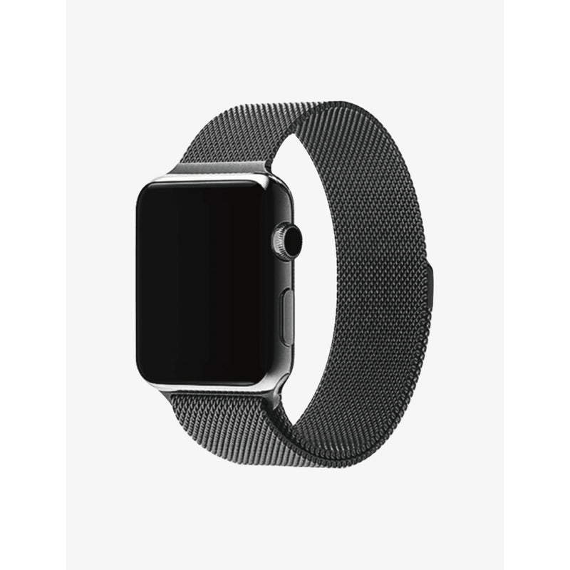 MINTAPPLE Milanese Loop strap jet black 44mm, UK version