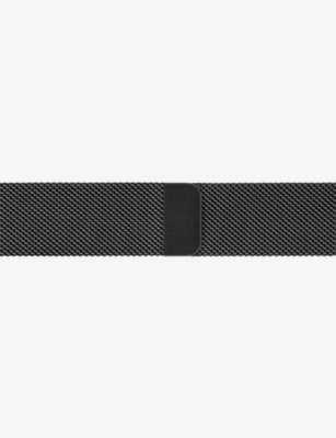 MINTAPPLE Milanese Loop strap jet black 44mm, UK version