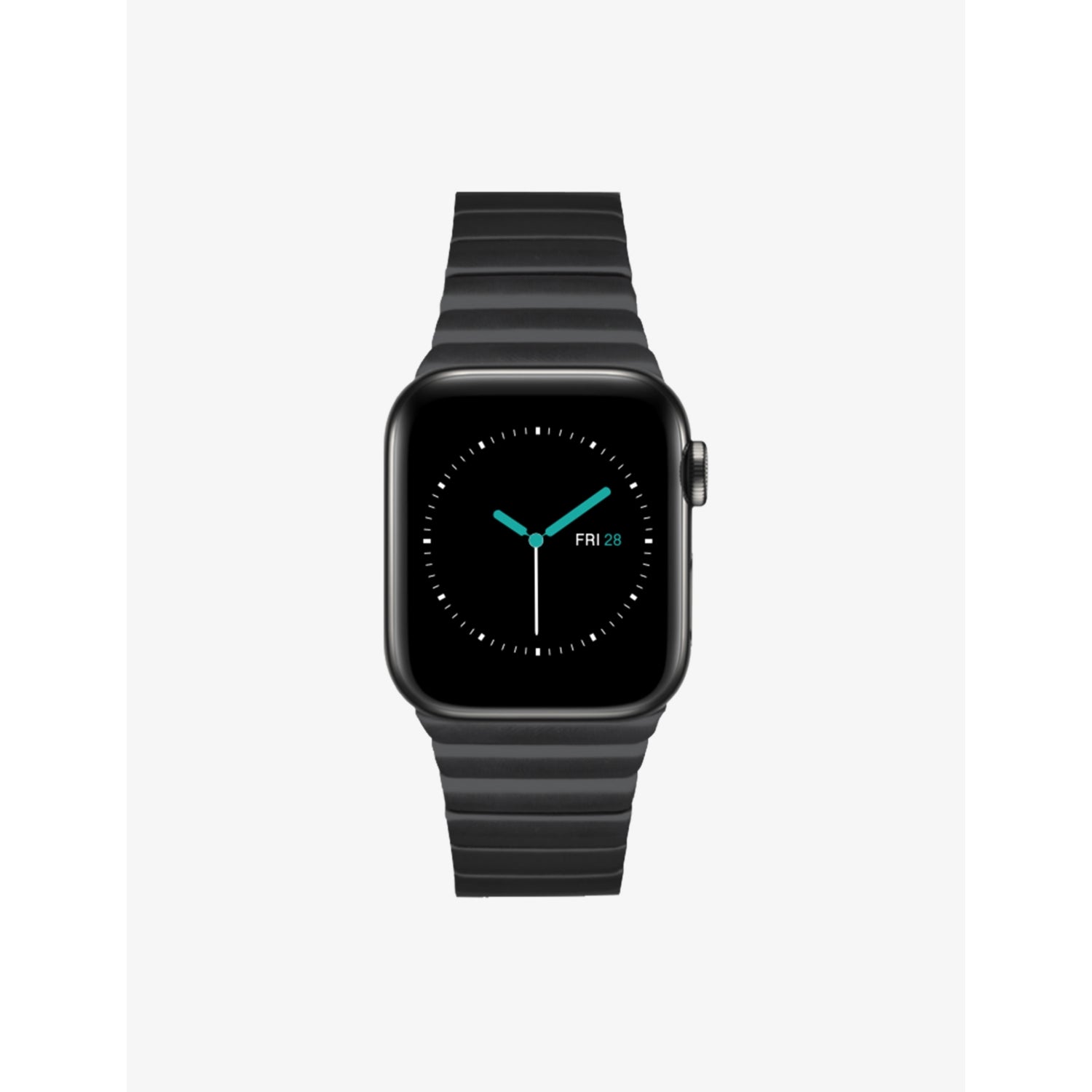 MINTAPPLE Apple Watch strap jet black 44mm, imported from the UK