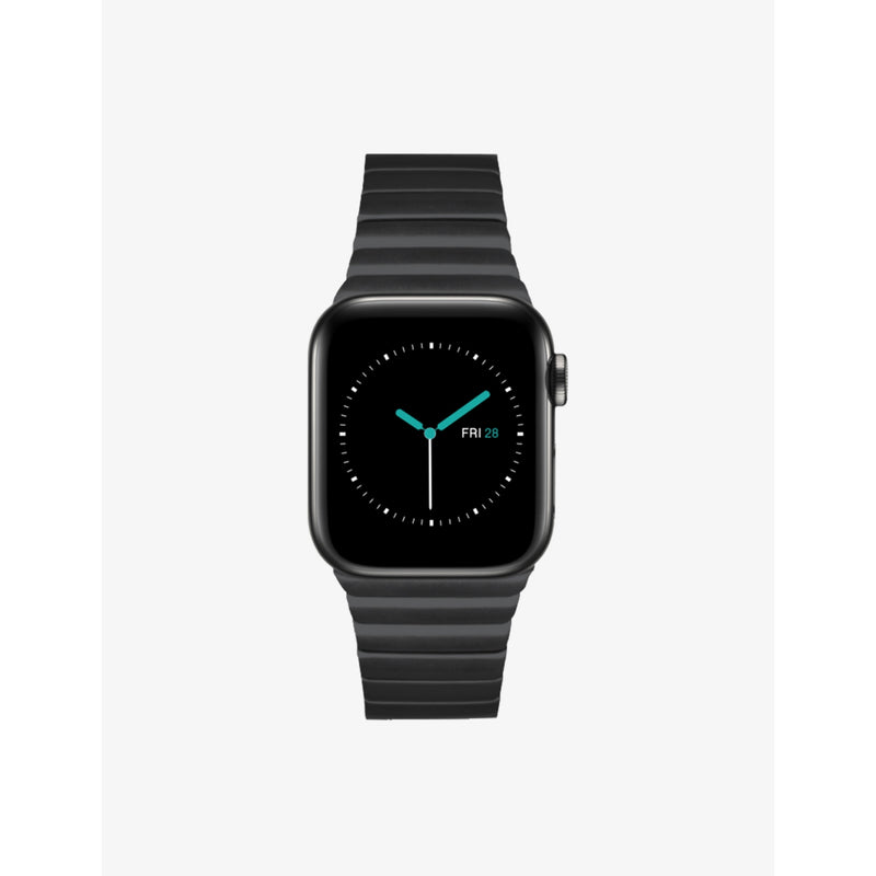 MINTAPPLE Apple Watch strap jet black 44mm, imported from the UK