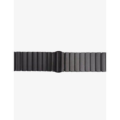 selfridges MINTAPPLE Jet Black Stainless Steel Link Bracelet for Apple Watch 44mm- Buy online at McGrocer