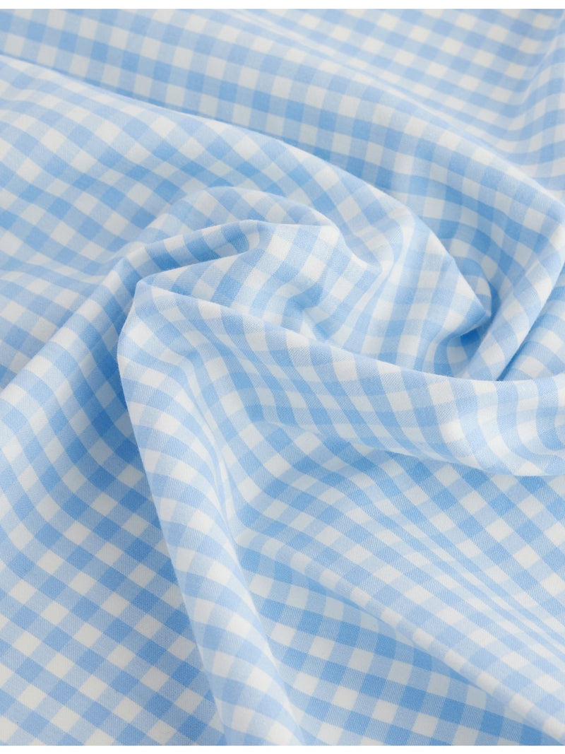Monday Swimwear gingham check cotton head scarf - British product