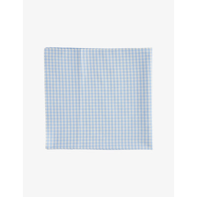 selfridges Monday Swimwear Gingham Check Cotton Head Scarf- Buy online at McGrocer