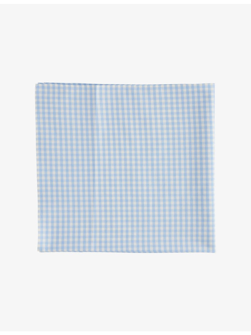 Monday Swimwear gingham check cotton head scarf - British product