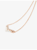 Chaumet Joséphine Aigrette 18ct rose gold diamond pearl pendant necklace - British product