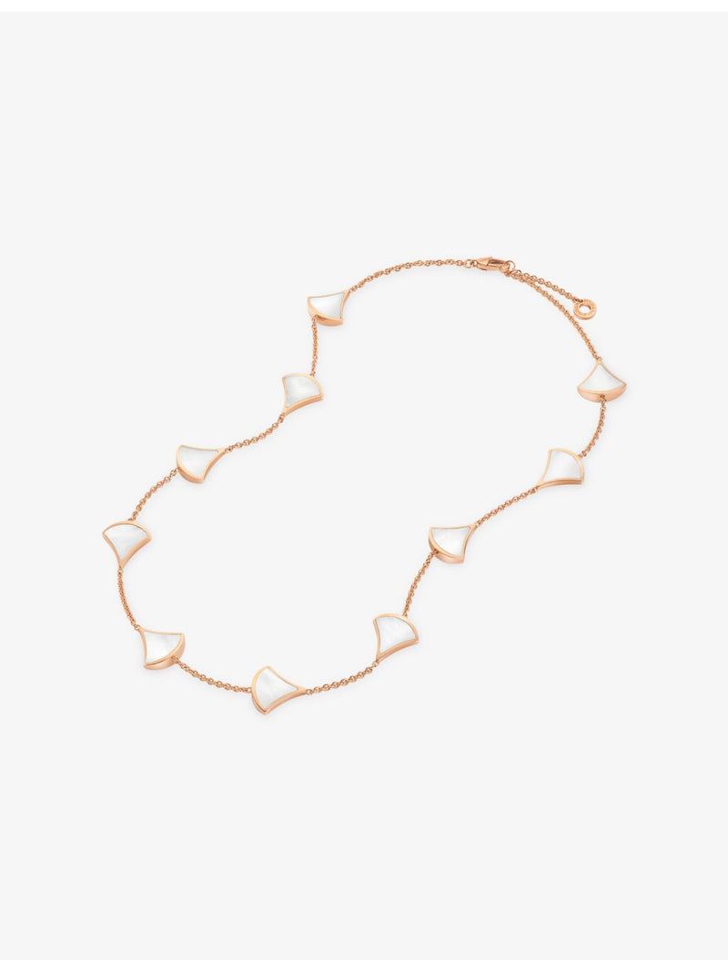 Bvlgari Divas Dream 18ct rose-gold mother-of-pearl necklace - British product