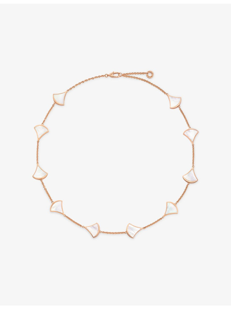 Bvlgari Divas Dream 18ct rose-gold mother-of-pearl necklace - British product