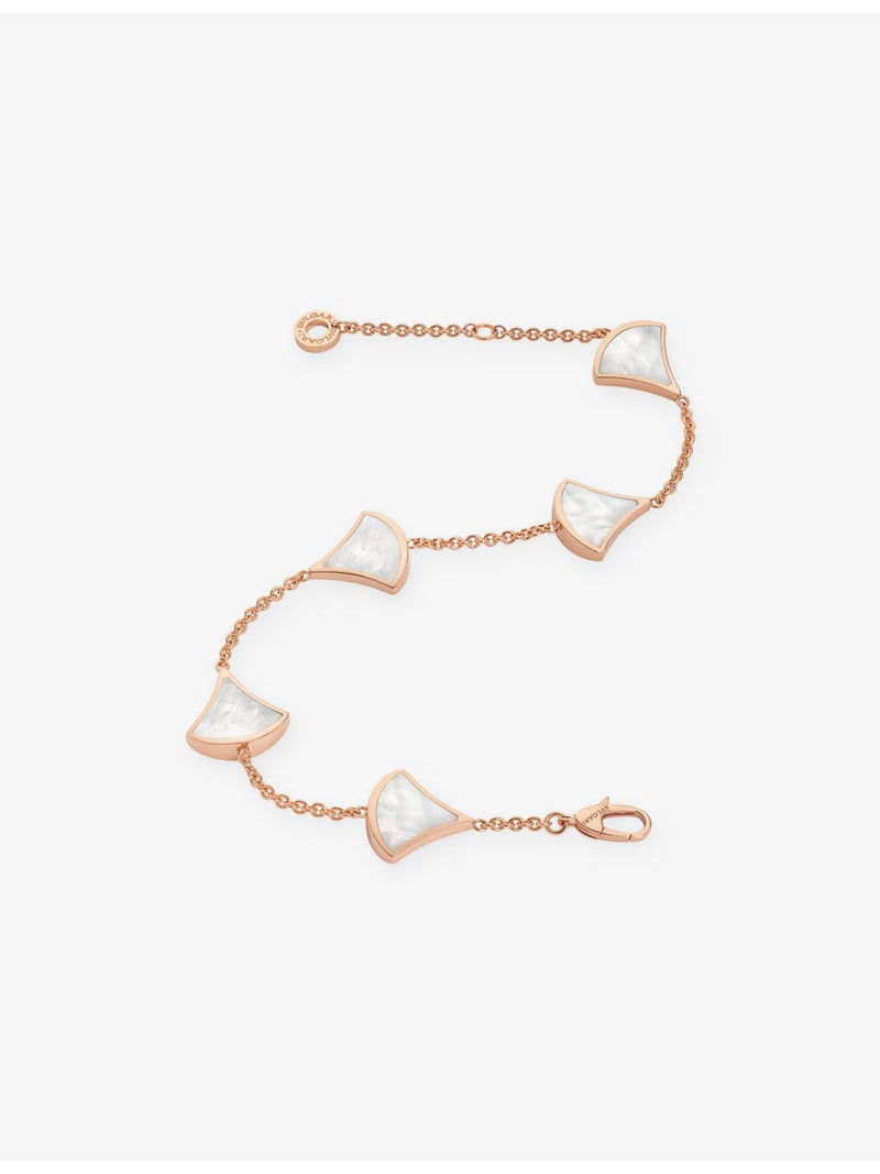 Bvlgari Divas' Dream bracelet 18ct rose-gold mother-of-pearl - British product