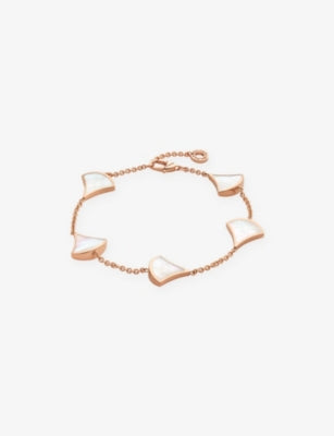 Bvlgari Divas' Dream 18ct Rose-Gold and Mother-of-Pearl Bracelet