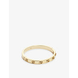 Coach gold-plated brass bracelet with sculpted C logo, imported from the UK