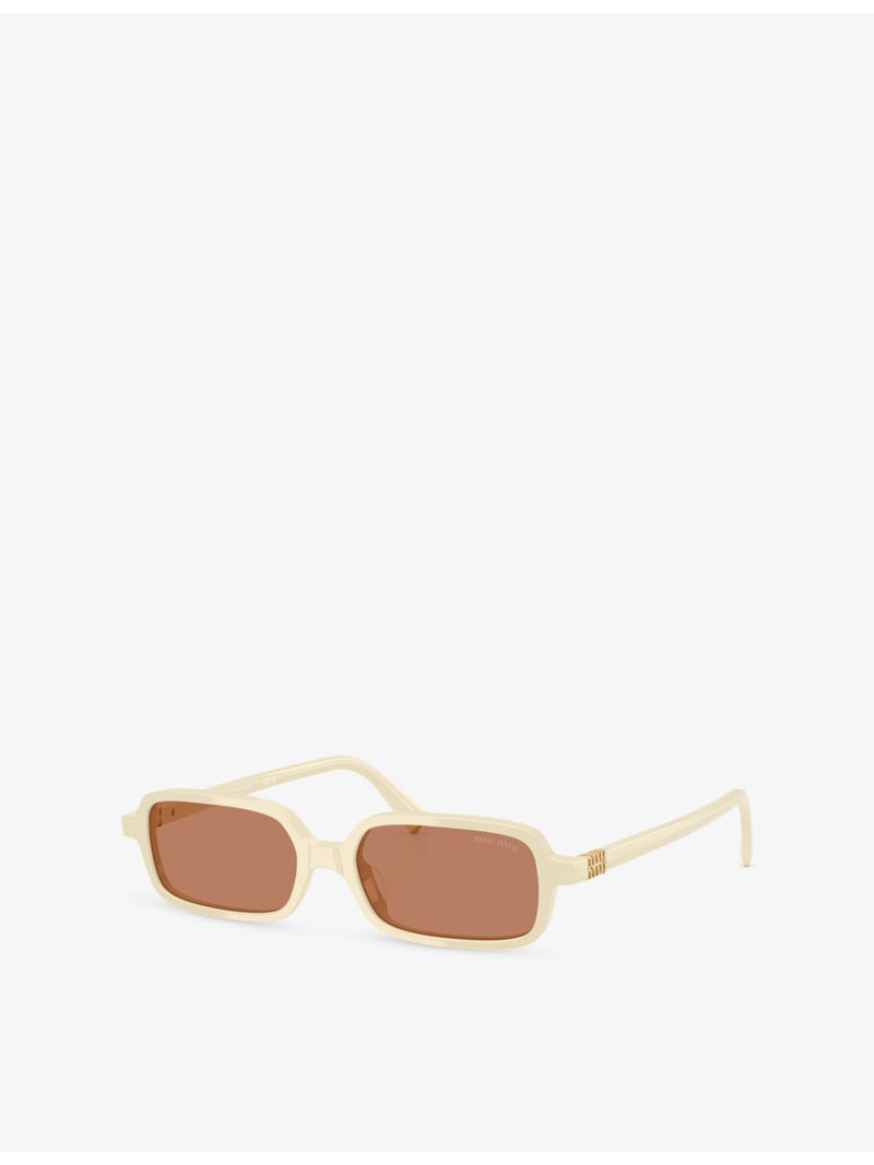 Miu Miu rectangle acetate sunglasses MU 11ZSF, imported from the UK