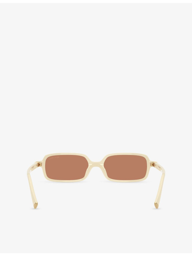 Miu Miu rectangle acetate sunglasses MU 11ZSF, imported from the UK