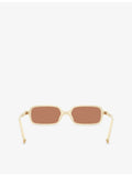 Miu Miu rectangle acetate sunglasses MU 11ZSF, imported from the UK