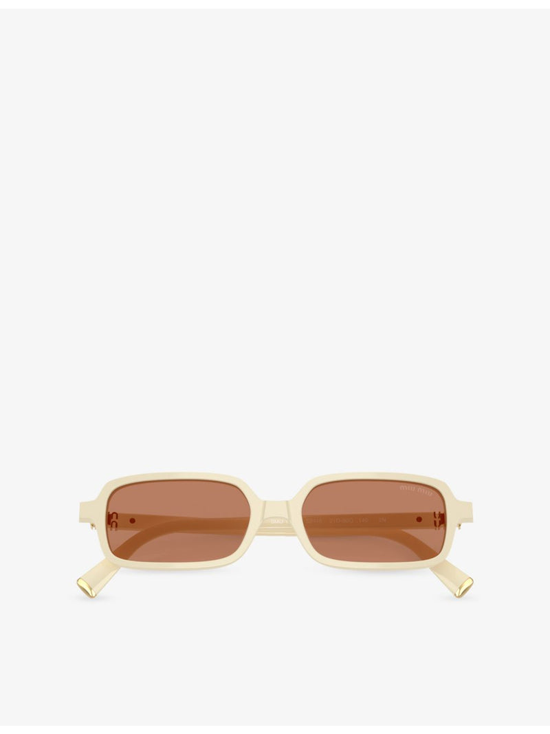 Miu Miu rectangle acetate sunglasses MU 11ZSF, imported from the UK