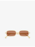 Miu Miu rectangle acetate sunglasses MU 11ZSF, imported from the UK