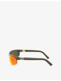 Miu Miu MU A02S oval-frame injected sunglasses - British product