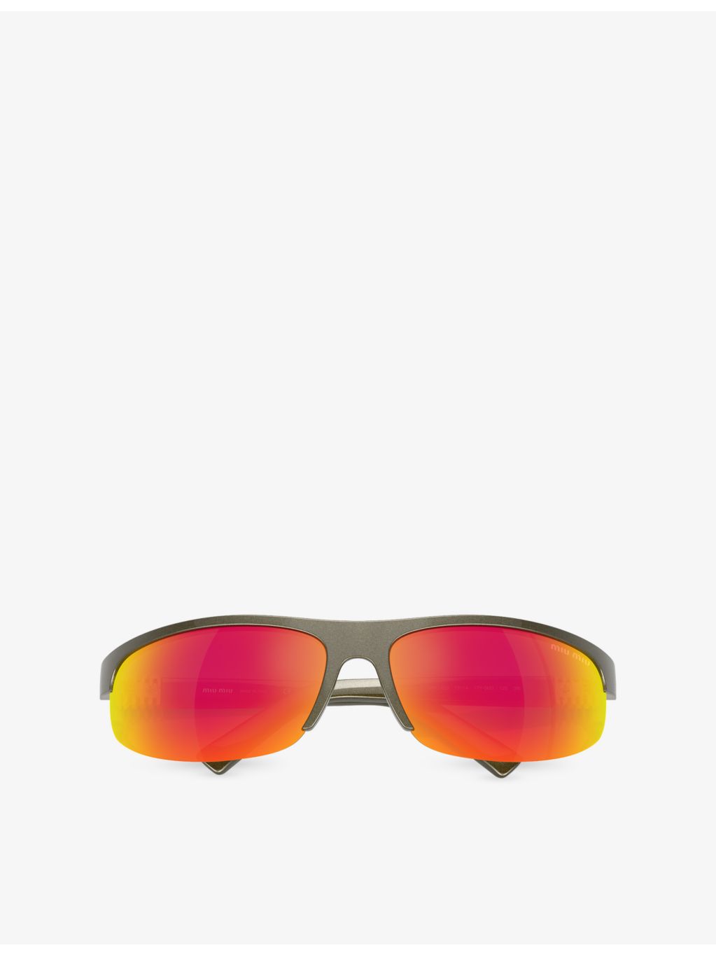 Miu Miu MU A02S oval-frame injected sunglasses - British product