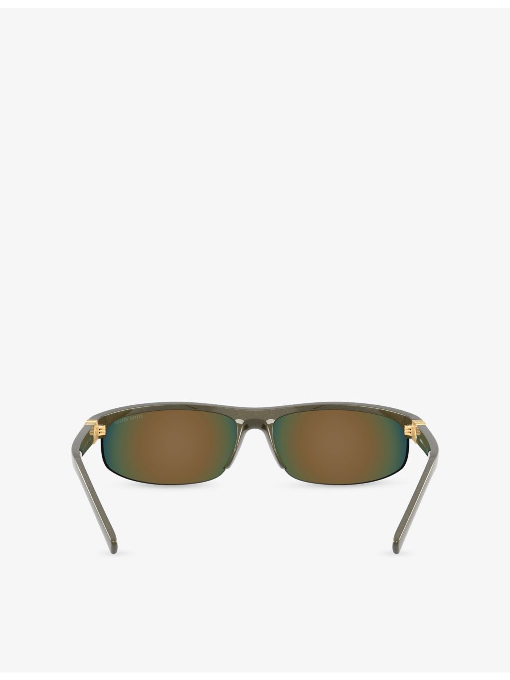 Miu Miu MU A02S oval-frame injected sunglasses - British product