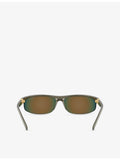 Miu Miu MU A02S oval-frame injected sunglasses - British product