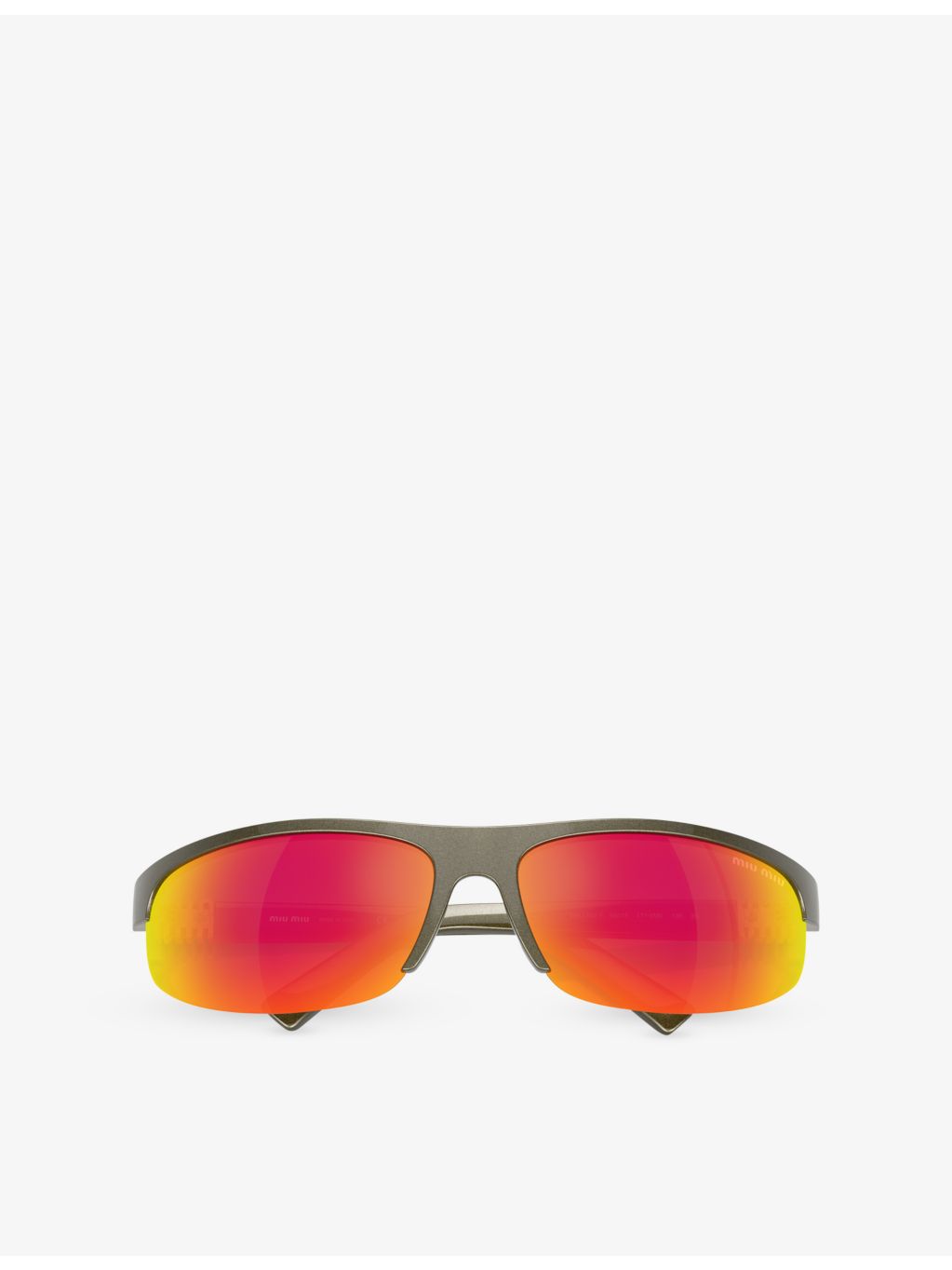 Miu Miu A02SF oval-frame sunglasses 7cm lens, UK version