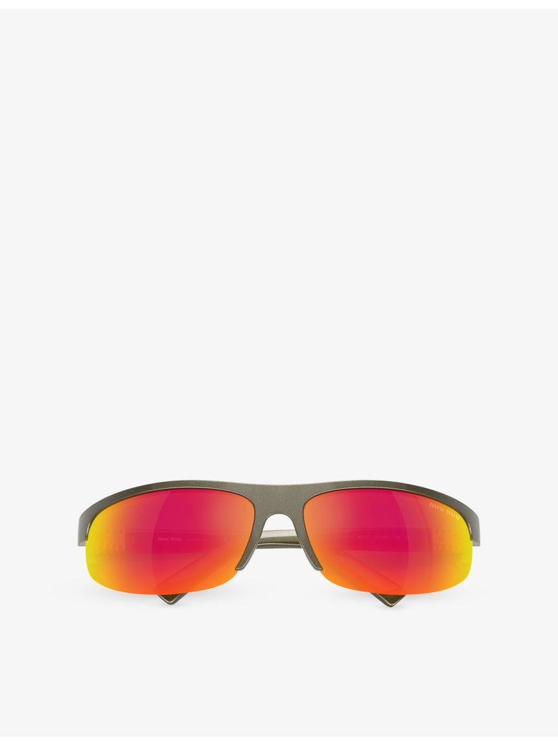 Miu Miu A02SF oval-frame sunglasses 7cm lens, UK version