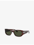 Persol PO3307S pillow-frame acetate sunglasses, imported from the UK