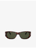 Persol PO3307S pillow-frame acetate sunglasses, imported from the UK