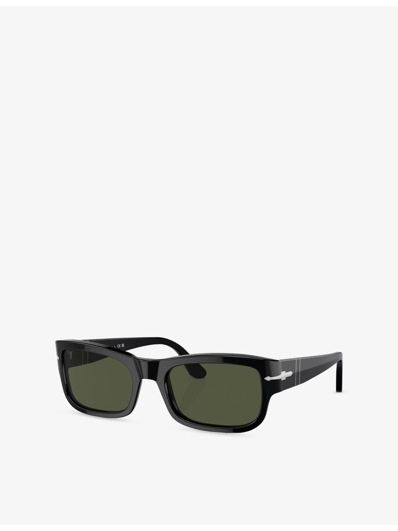 Persol PO3326S rectangle acetate sunglasses, imported from the UK